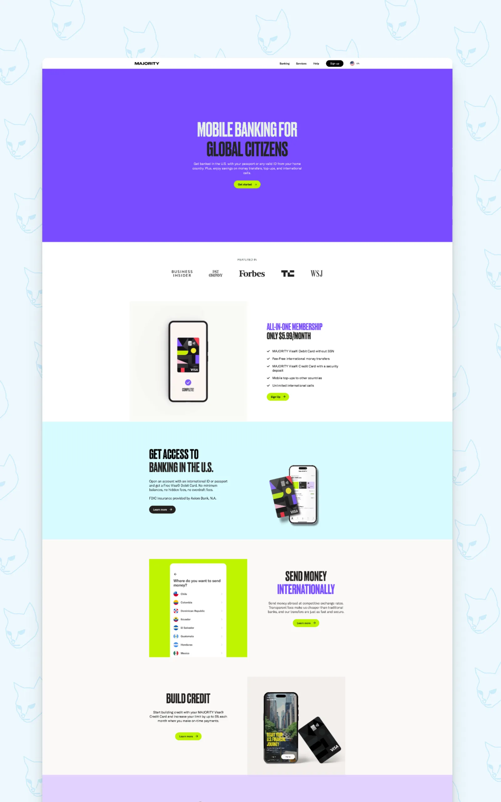 The reworked Majority website after the design system was implemented