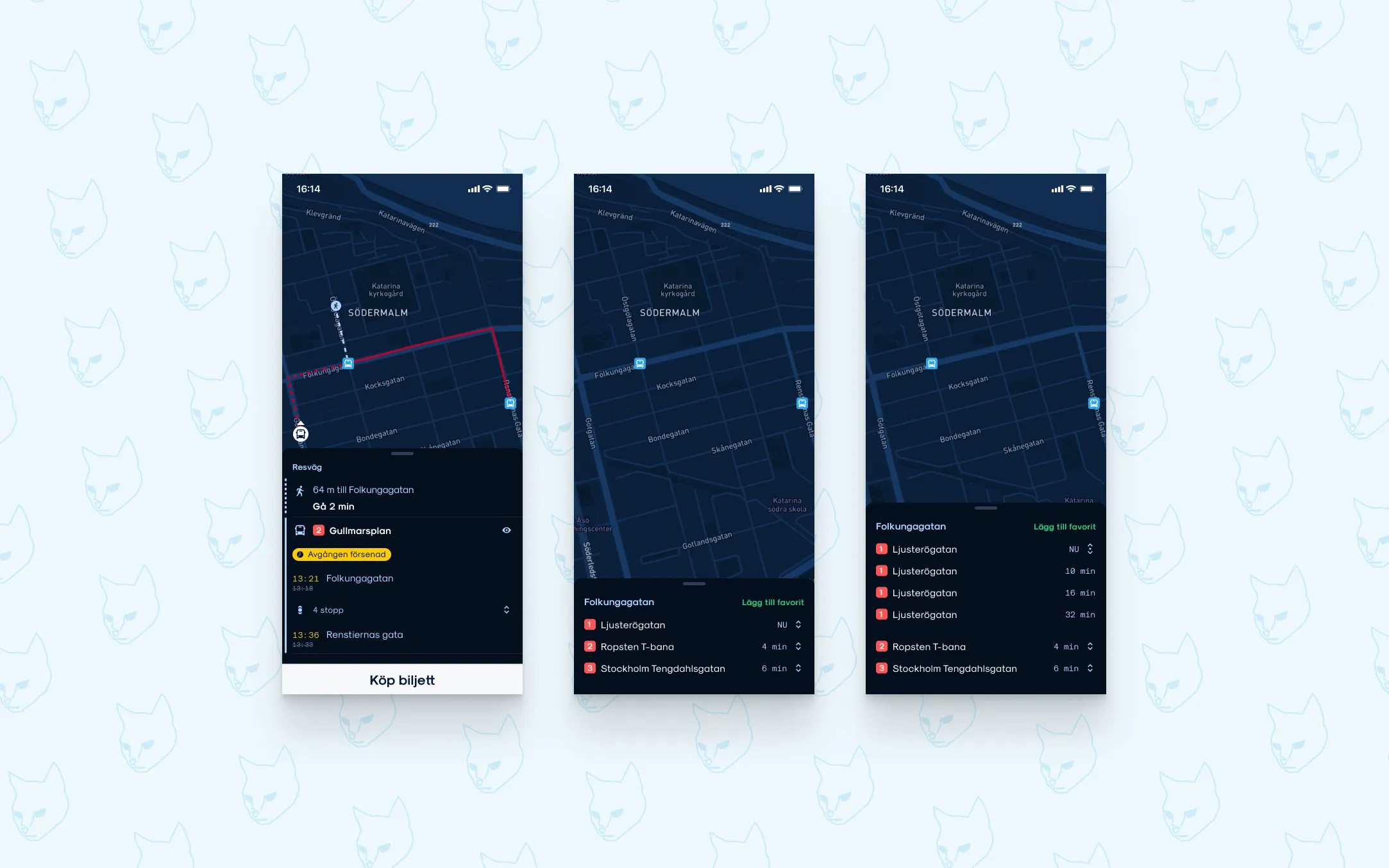 New "Where is my bus" functionality