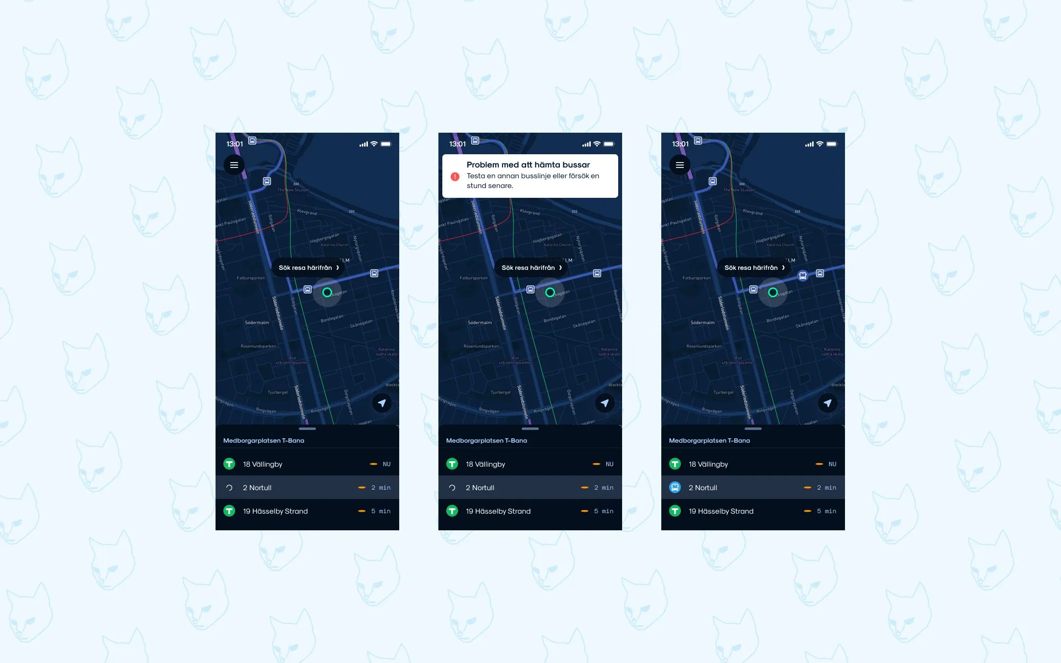 Old "Where is my bus" functionality